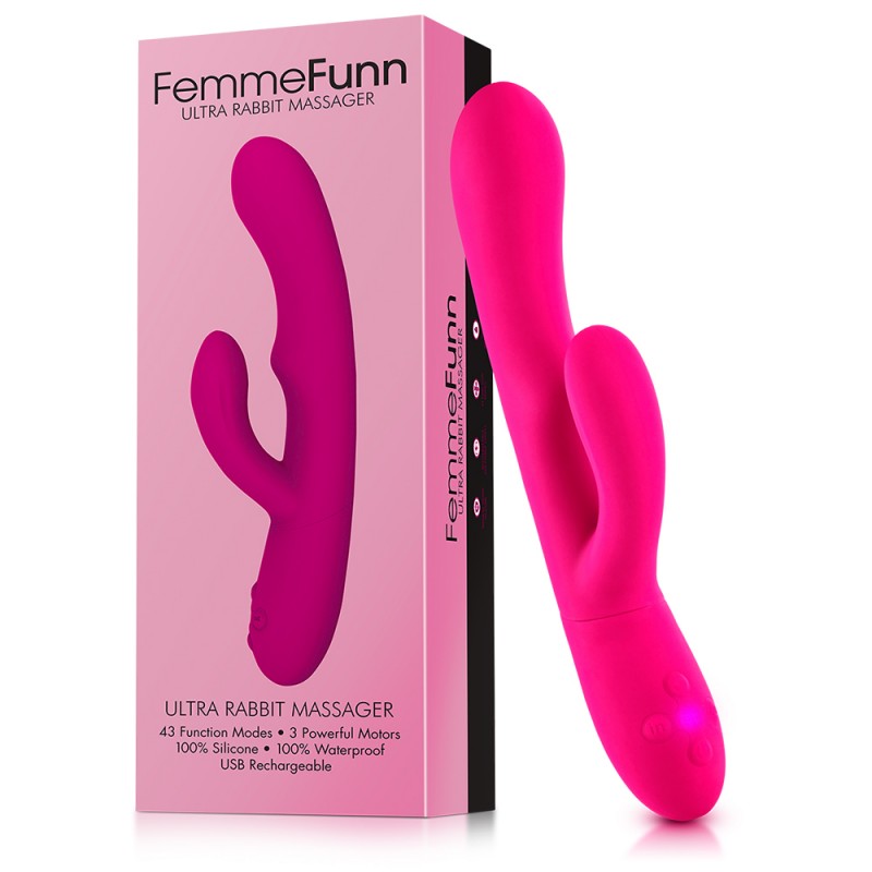 Femme Funn Ultra - Rabbit Vibrator & G-Spot Stimulator - Pink